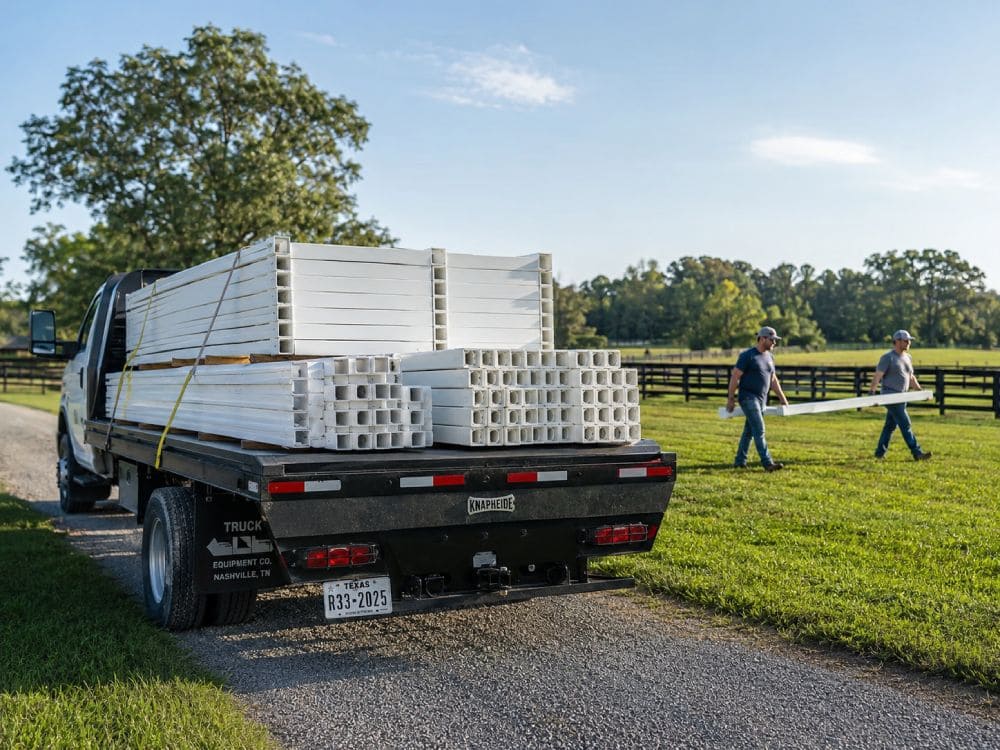 Modular HDPE fence installation low environmental impact