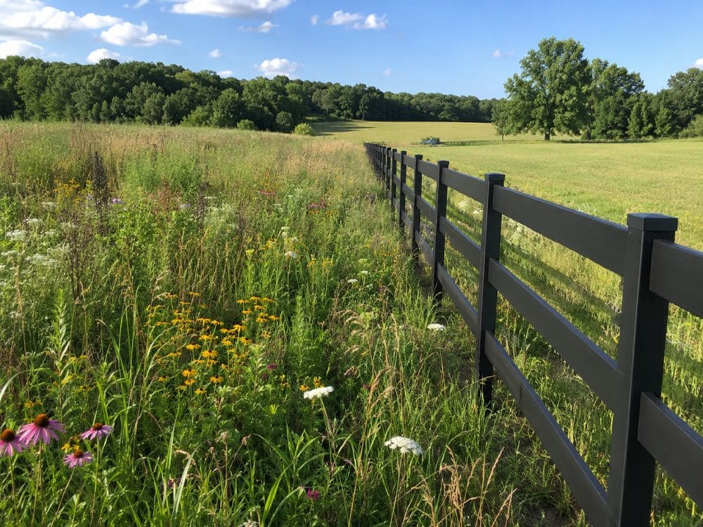 Sustainable land management HDPE boundary fence