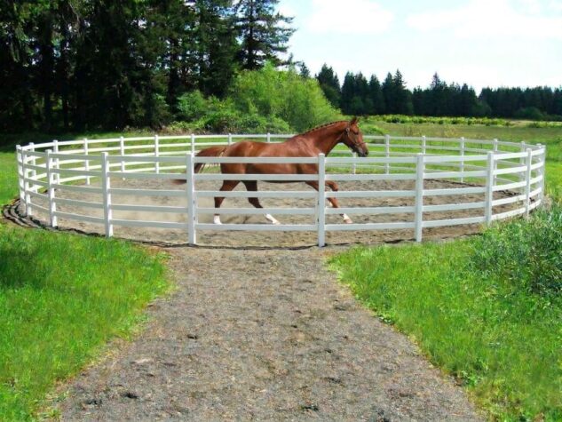 HDPE horse arena fencing durable safety