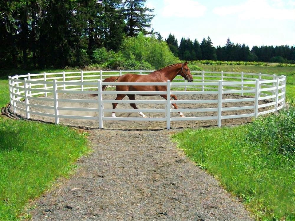 hdpe-horse-arena-fencing-durable-safety HDPE horse arena fencing durable safety