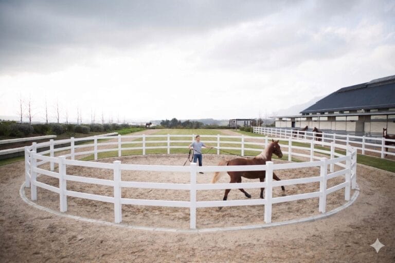 Horse safe HDPE round pen installation guide